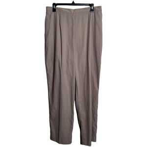 Alfred Dunner Brown pull up Comfy Pants Size 14